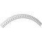 Ekena Millwork 44 1/2"OD x 2 5/8"W x 5/8"P Hillsborough Running Coin Ceiling Ring 1/4 of complete circle CR45HI - alternate 4